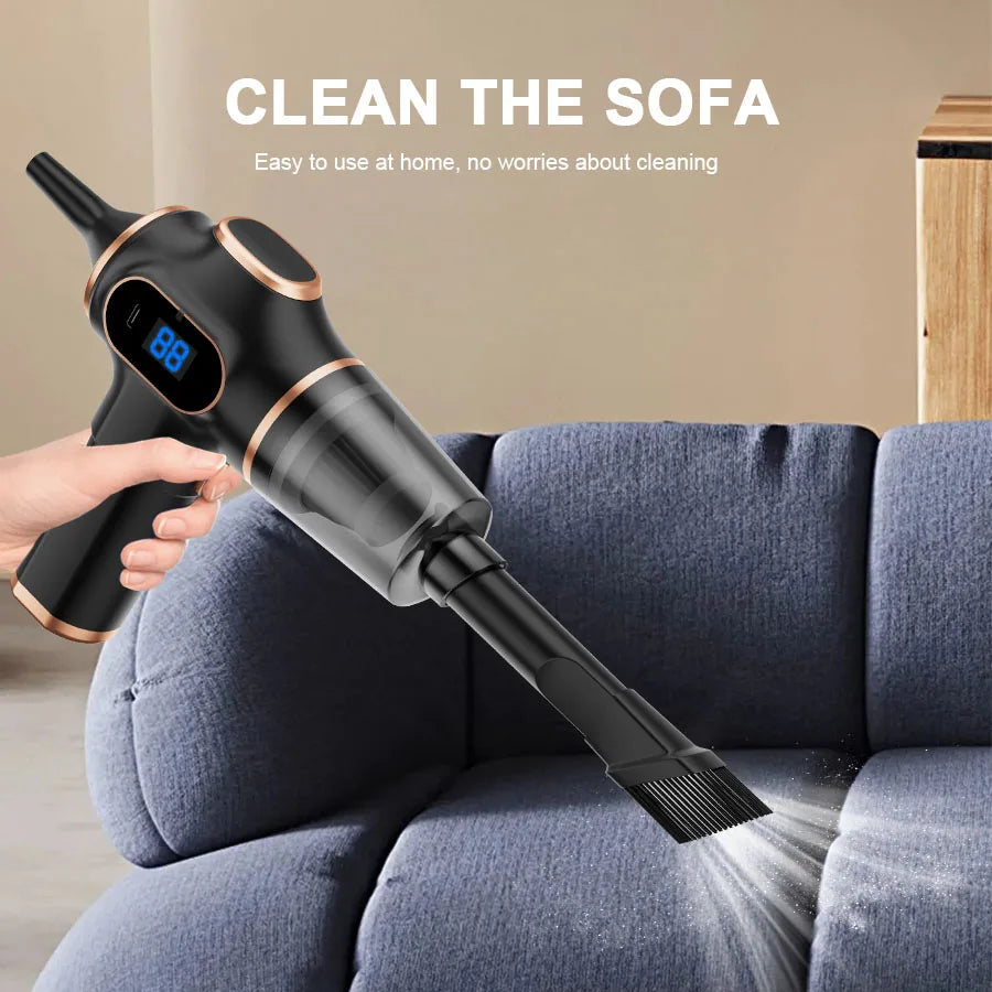 Compact Wireless Car Vacuum Cleaner – Strong Suction for Car & Home