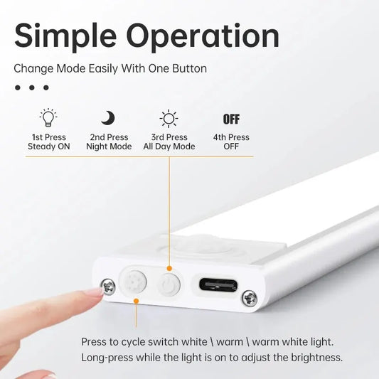GlowSense Wireless Motion Sensor Cabinet Light