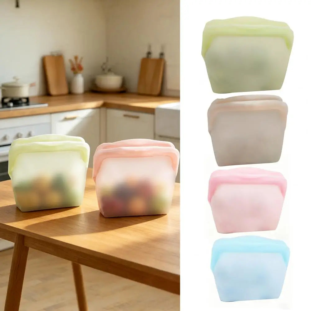 FreshLock™ Reusable Food Storage Bags – Leakproof Zip Lock Kitchen Bags ⭐
