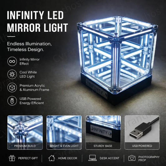 InfinityGlow 4D LED Cube Lamp