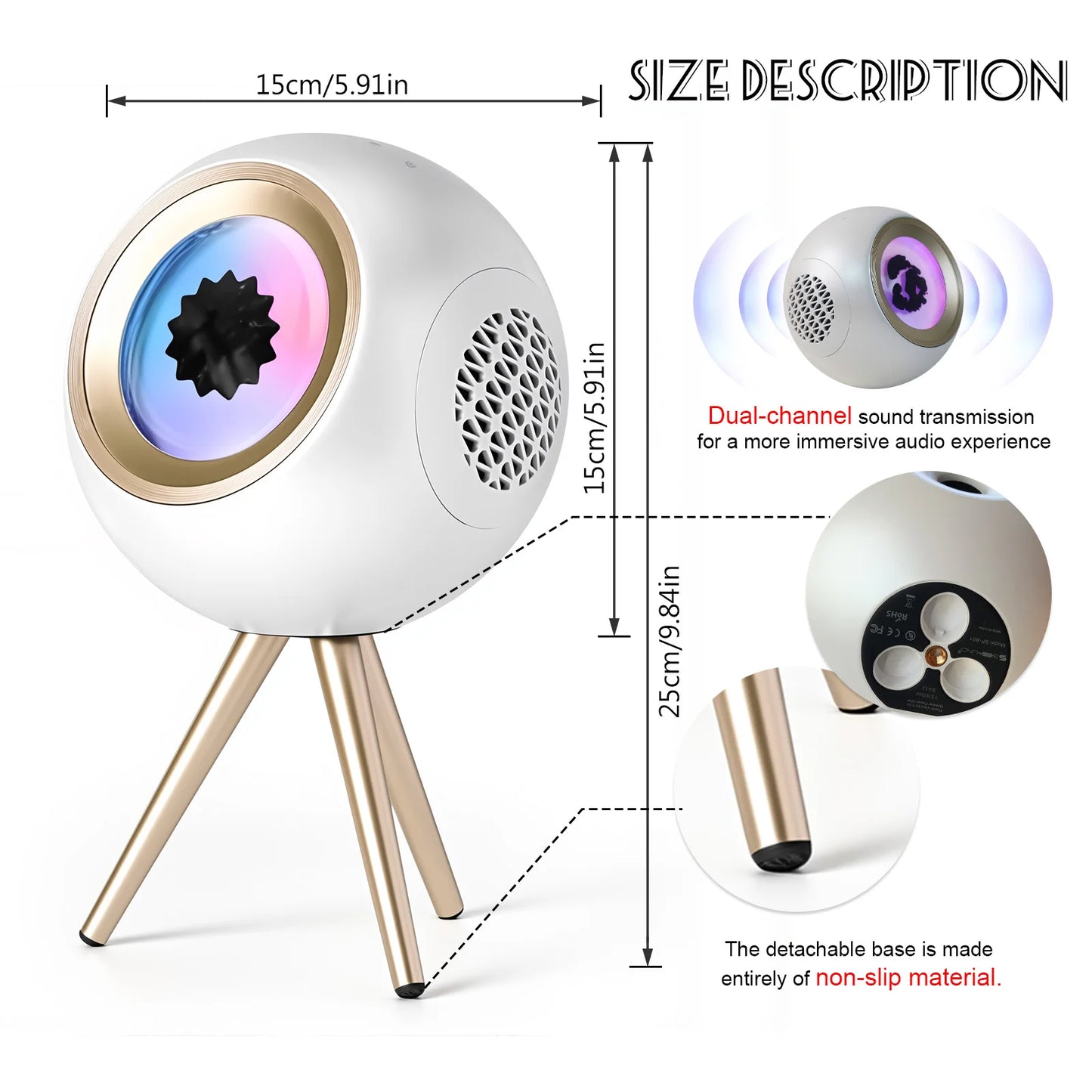 FluidBeat RGB Ferrofluid Smart Speaker