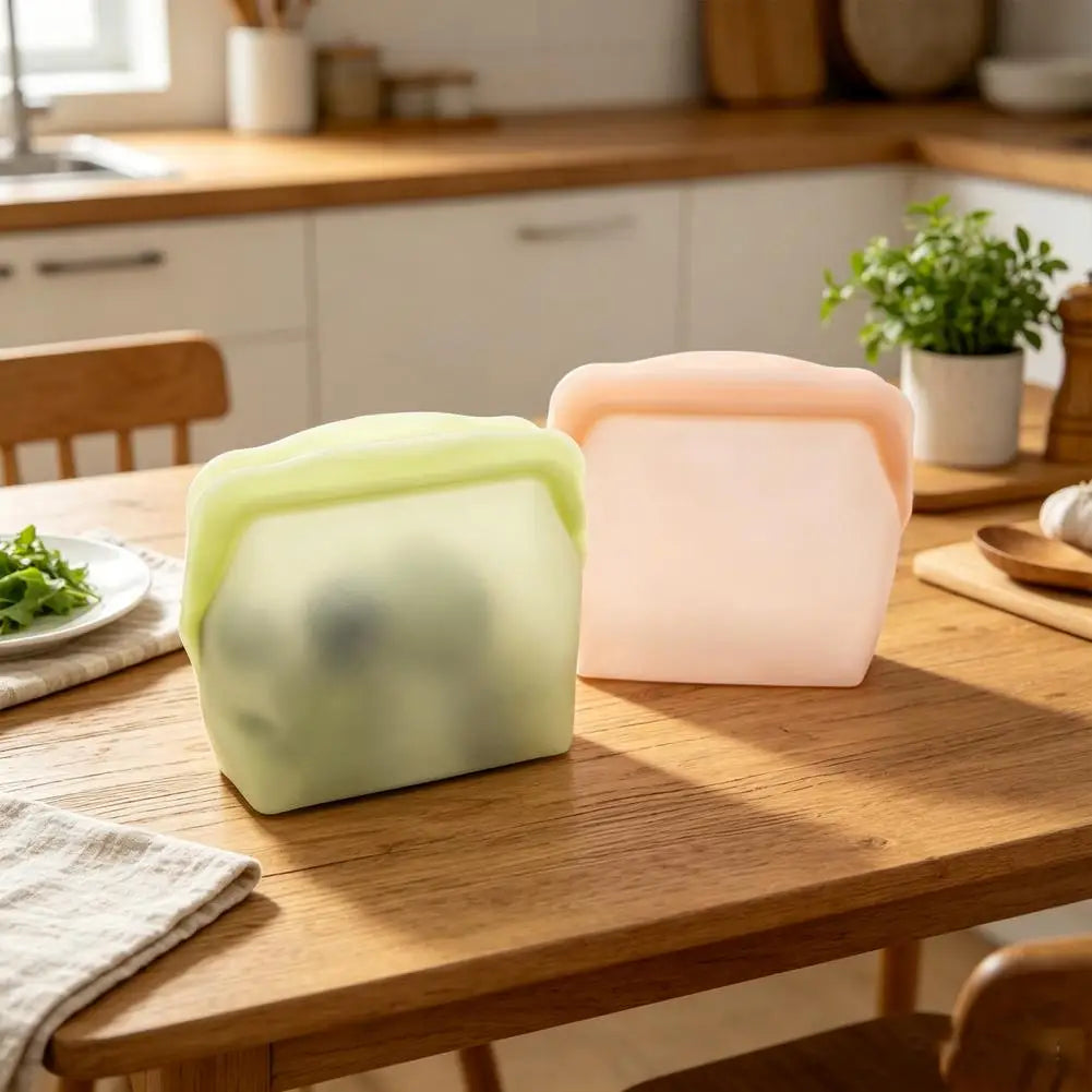 FreshLock™ Reusable Food Storage Bags – Leakproof Zip Lock Kitchen Bags ⭐