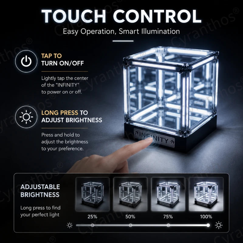 InfinityGlow 4D LED Cube Lamp