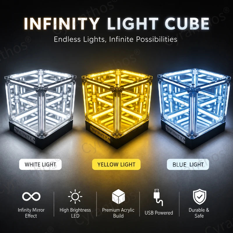 InfinityGlow 4D LED Cube Lamp